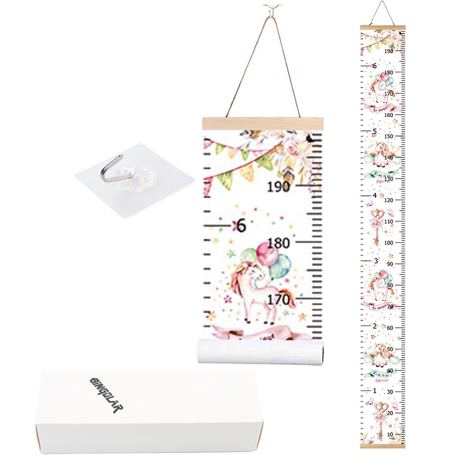 Bingolar Kids Growth Chart, Children Height Chart Growth Wall Chart
