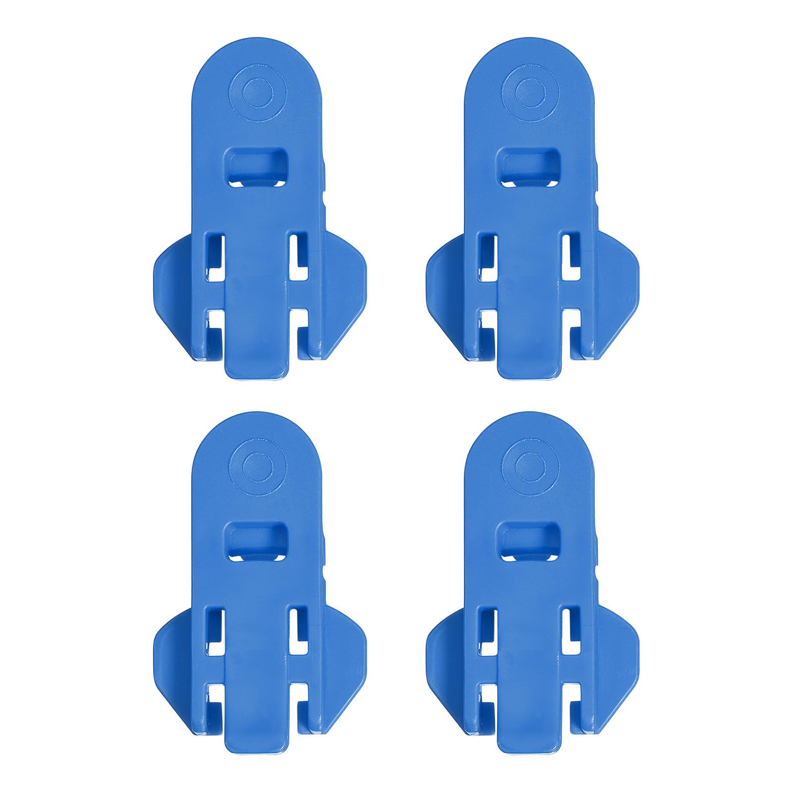 uxcell Manual Easy Can Opener, 4pcs - Plastic Beverage Can Covers Lids Protector, Bottle Opener for Soda, Beer, Drink (Blue)