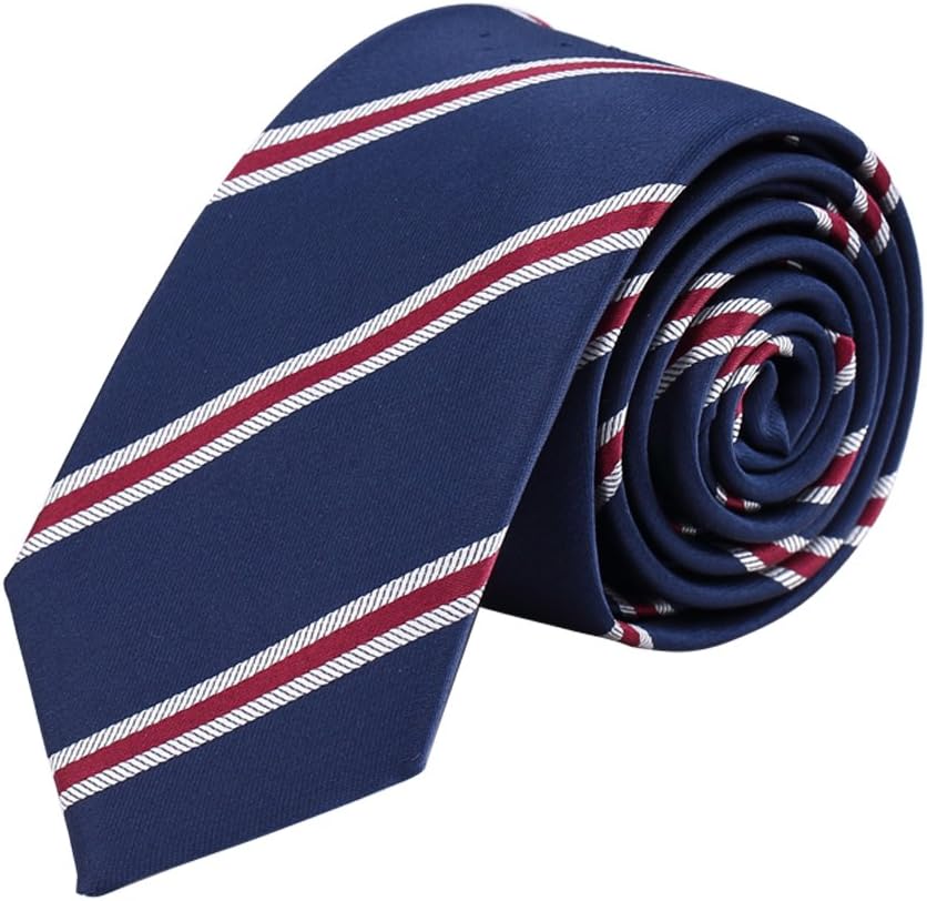 AUSKY 4 Packs Skinny Neckties for Men Boys, 2.35'' Wide Slim Ties in Different Textured Style Mixed set - Image 4