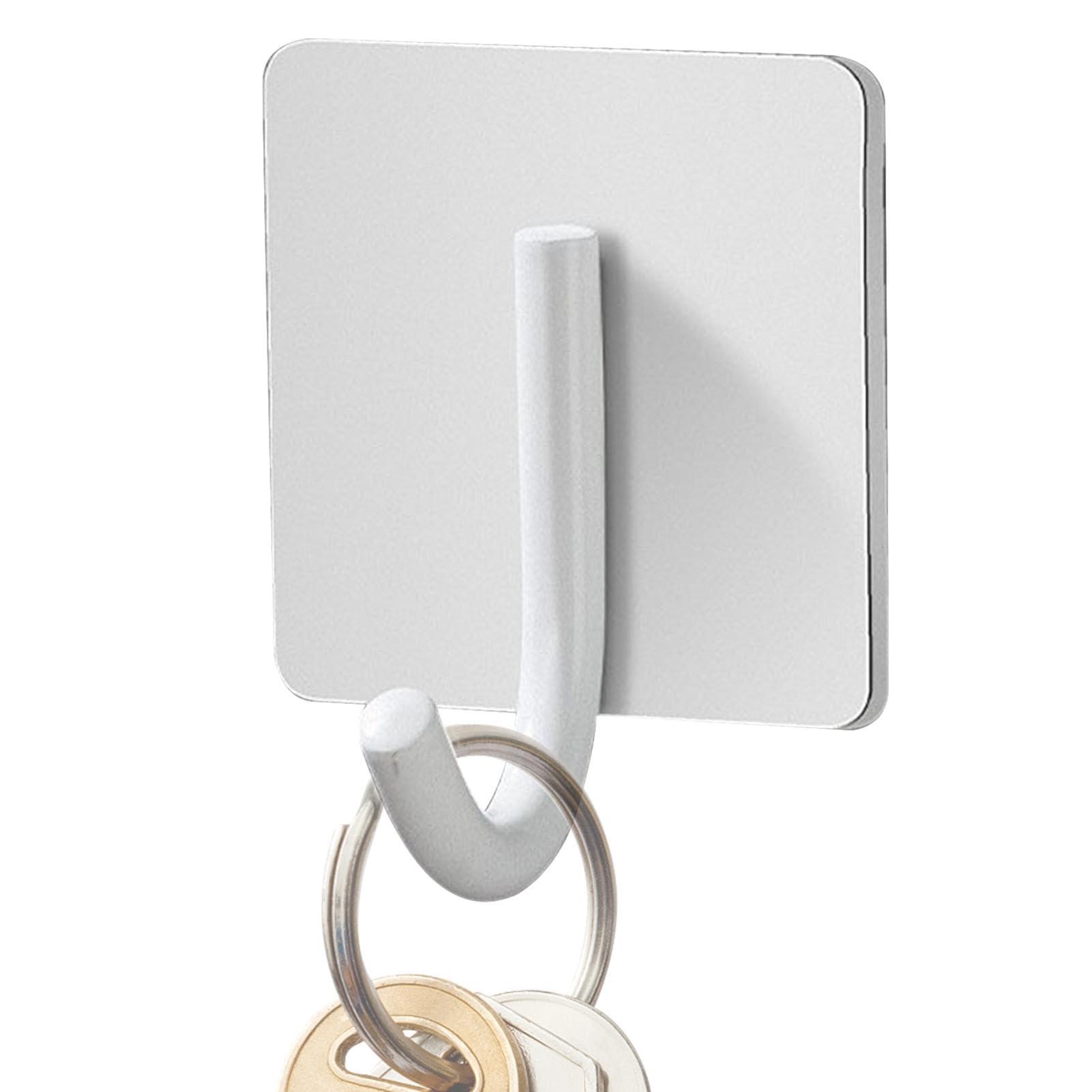 LMYSXAOZ Adhesive Towel Hook, Stick on Hook Multifunctional Shower Coat Sticky Hooks Stainless Steel No Drilling Wall for Cui