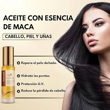 Karseell MACA CARE SYSTEM- Sérum Capilar de Aceite de Argán Marroquí,  Aceite Pelo, Reparación Profunda, Colágeno, Pelo Seco y Dañado- 50 ml. :  Amazon.es: Belleza