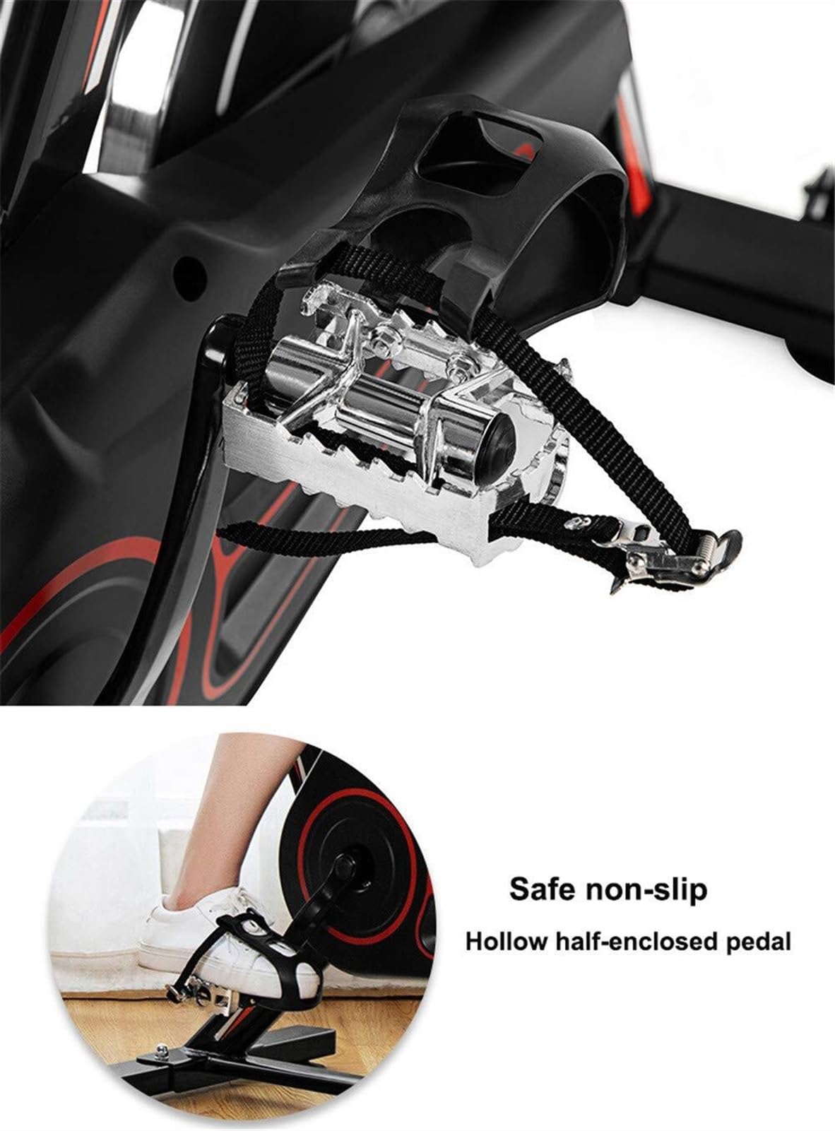 Trening aerobowy i jazda fitness Rower spinowy, rower spinningowy, rower treningowy Jazda na rowerze stacjonarnym do użytku w domu/siłowni z uchwytem, pulsometrem, wyświetlaczem LCD