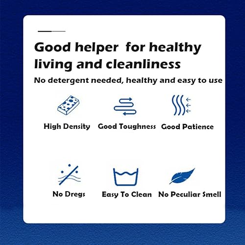 Miniatura 8 de Esponja de melamina mejorada, paquete de 20 borradores de esponja mágicos de alta calidad de densidad 3X, extra gruesos, más duraderos, almohadillas