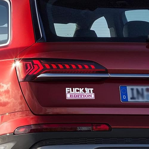 Miniatura 75 de Fuck IT Edition - Emblema para exteriores de automóvil, calcomanía 3D, emblema Fuck-IT Edition, calcomanía 3D para guardabarros, calcomanía de Azul