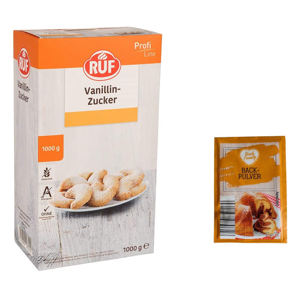 Buy RUF 1kg Vanilla Sugar Bulk Box + FREE Helen's Own Baking Powder