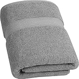 Utopia Towels - Luxurious Jumbo Bath Sheet (35 x 70 Inches, Grey) - 700 GSM 100% Ring Spun Cotton Highly Absorbent and Quick Dry Extra Large Bath Towel - Super Soft Hotel Quality Towel