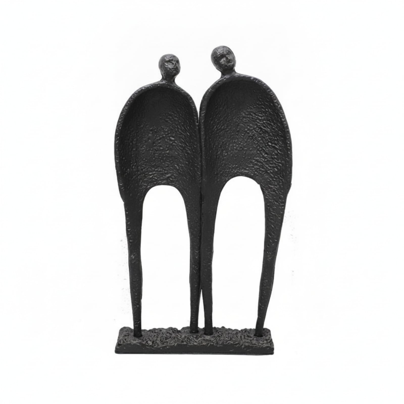 Sculpture humaine abstraite rockible statuette decorative moderne noire salon bureau