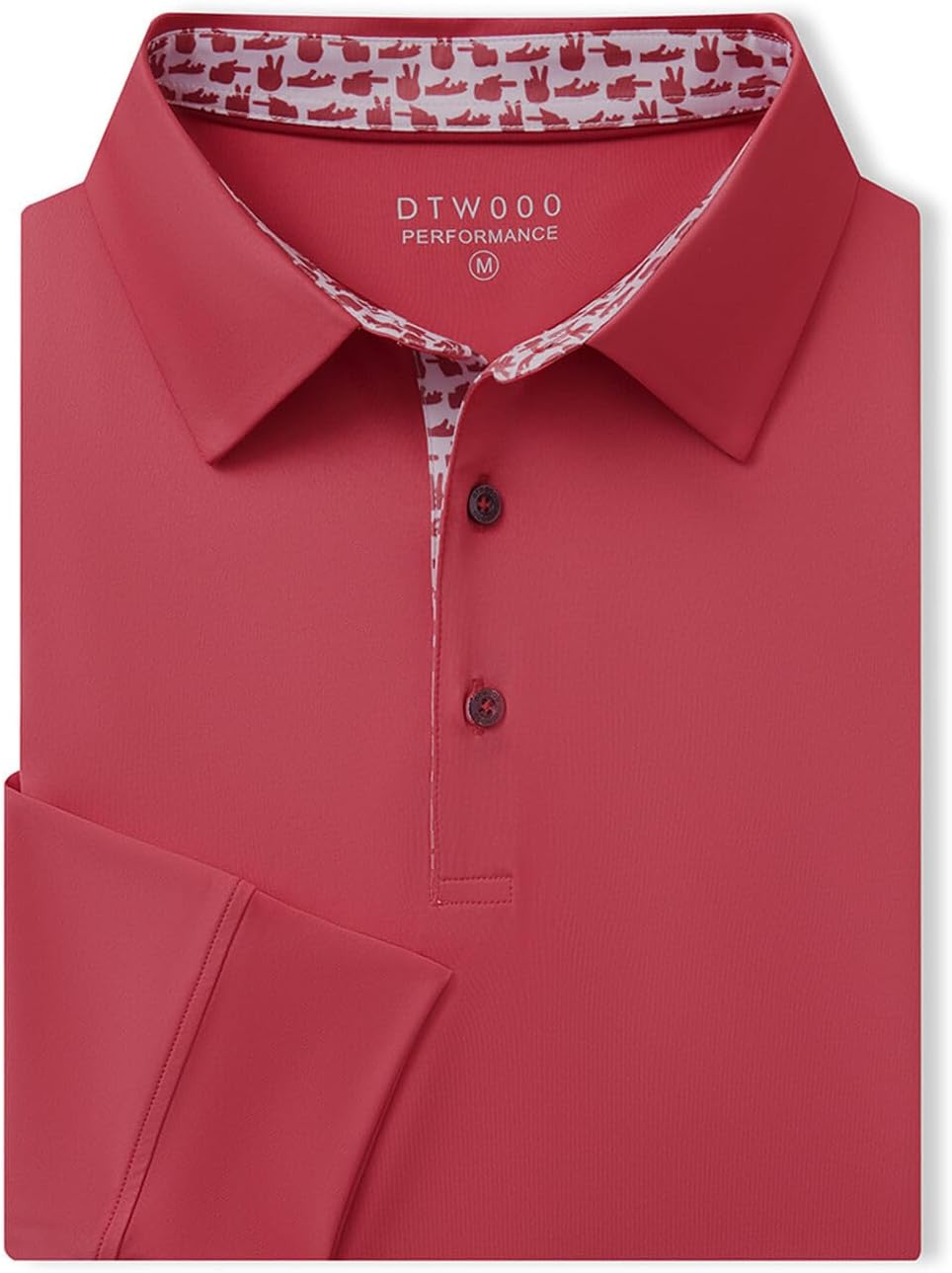 Men's Polo Shirt Long Sleeve Casual Solid Dry Fit High Performance Designed Collared Golf Men's Polo Shirt - Image 4