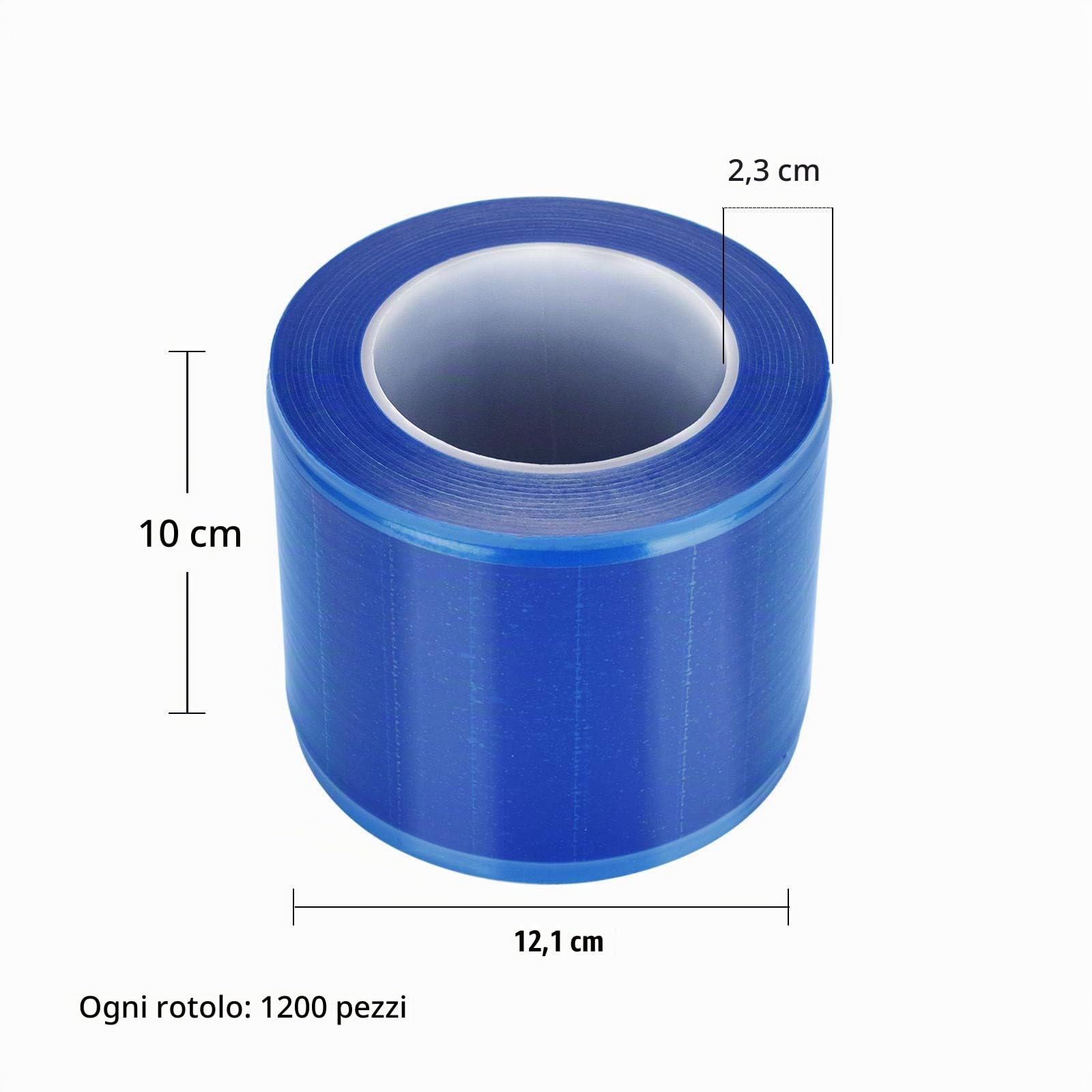 ATOMUS 1200PCS / rullo Blu Pellicola antipolvere per macchinetta per tatuaggi Impugnatura Porta inchiostro Accessori per tatuaggi Strumento Pellicola protettiva Pinzette Strumento dentale