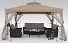 MASTERCANOPY Patio Gazebo with Netting Screen Walls for Lawn, Garden, Backyard and Deck Beige 10x10,Beige