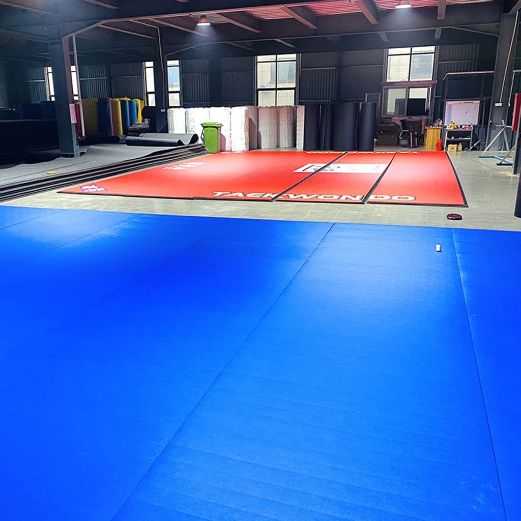 Tappetino da Ginnastica Rollout Durevole Wrestling Tumbling Mats Cheerleading Tappetino per Esercizi Training Yoga per Uso Domestico (Size : 1cm/0.4inch Thick)