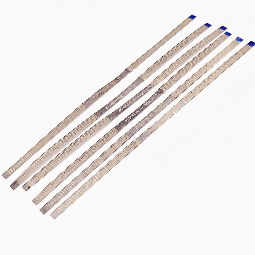 Dental Metal Polishing Stick Polish Strip Single face of Diamond Sanding Surface with Hole Saw Tooth Teeth Whitening 4mm (10 Pieces)