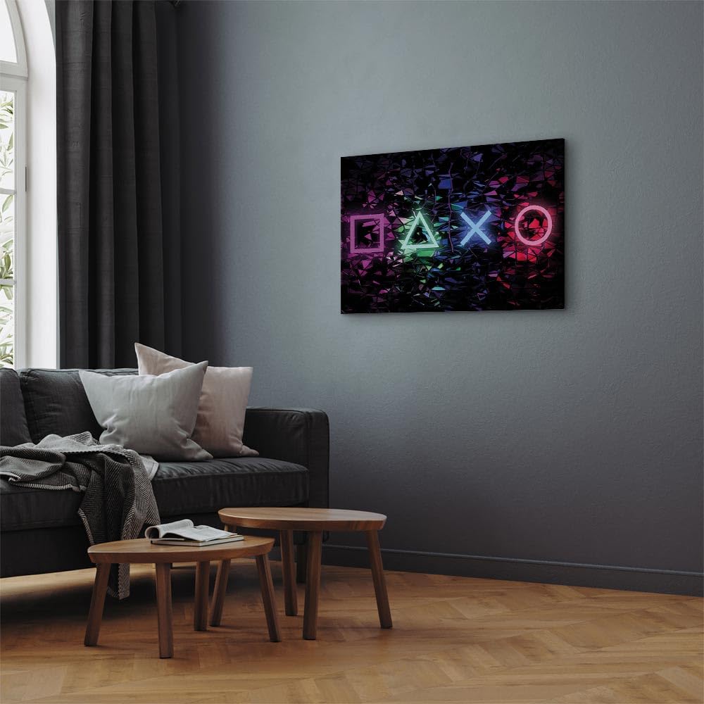 murando - Leinwandbild Spielkonsole Game, 120x80 cm, 1-teilig, Schlafzimmer | Hochwertige Leinwand, sofort aufhängbar, ideal fürs Wohn- oder Schlafzimmer, wasserfest und lichtecht, langlebig, stilvoll