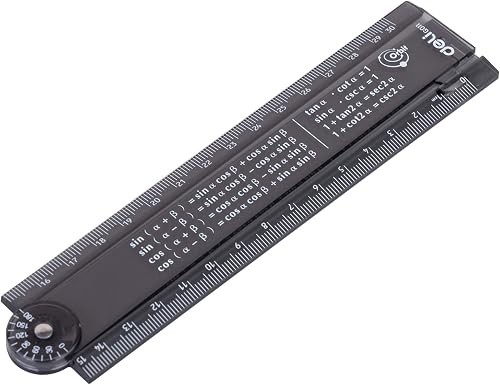 Deli Foldable Ruler, Black