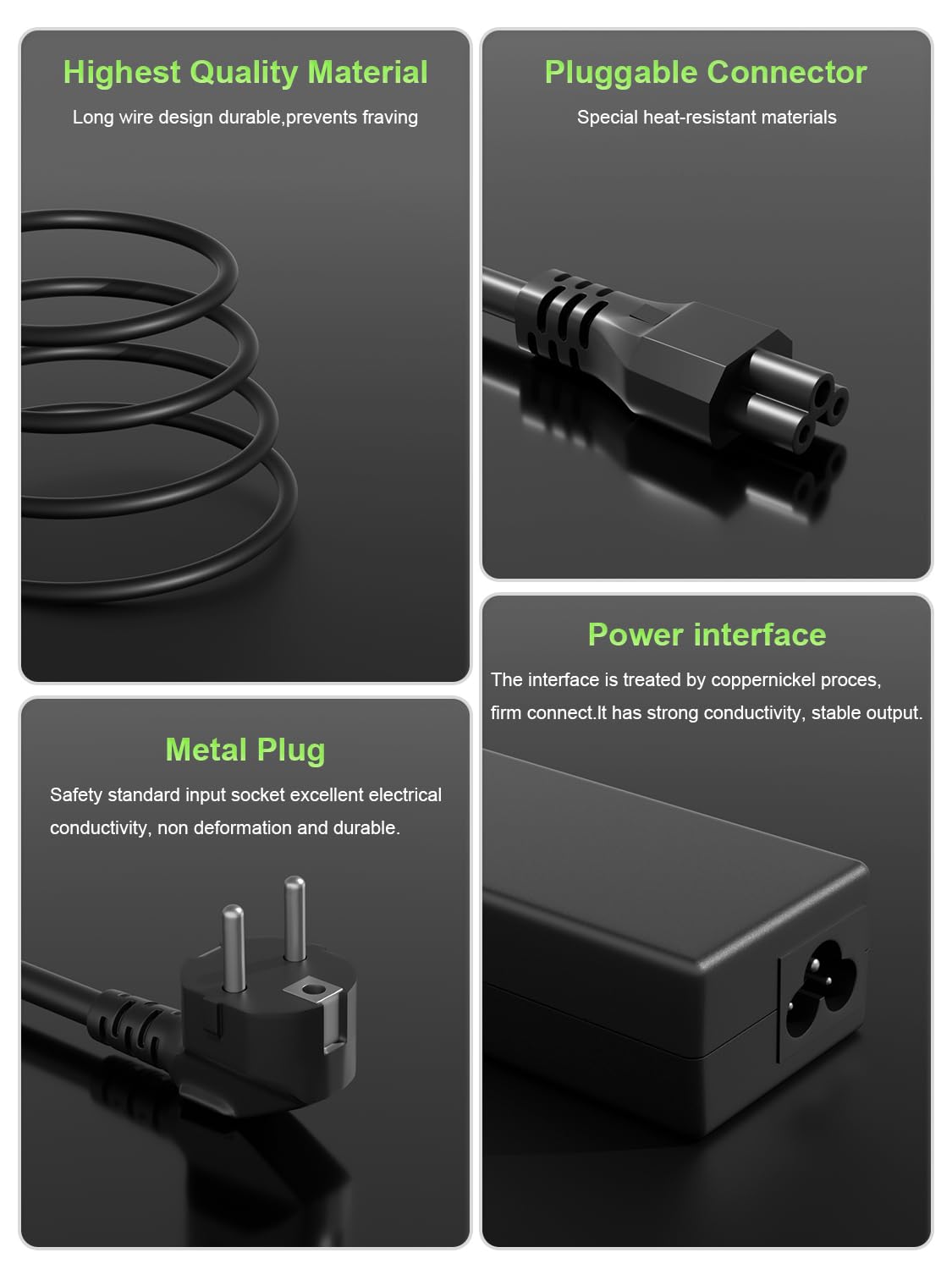65W Cargador Portátil Para DELL Inspiron 13 14 15 17 3000 5000 7000 Series, DELL Vostro 15 14 13 5000 3000 Series