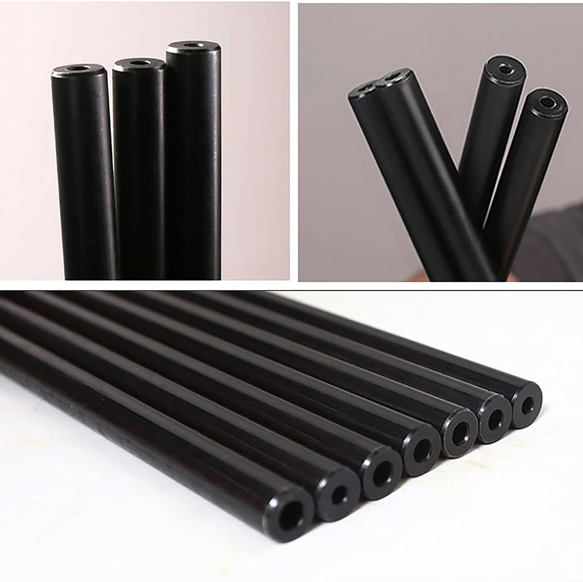 GYZXHK 1個 丸鋼管、油圧シームレス鋼管、OD 10mm 長さ500mm/19.68インチ 高硬度シームレス鋼管 ストレートチ