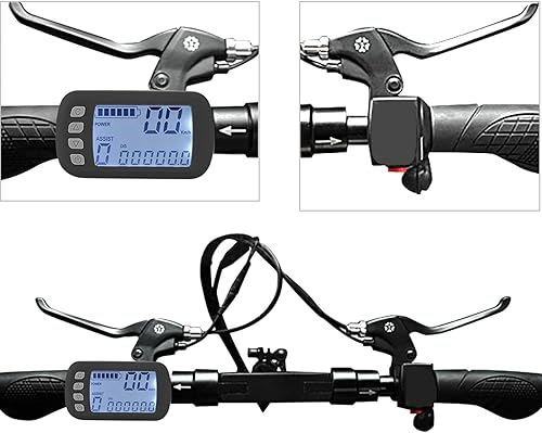 Miniatura 5 de Folany Kit de conversión, 36V48V 250W350W Kit eléctrico de bicicleta Booster Kit de conversión eléctrica con panel LCD, motor sin escobillas