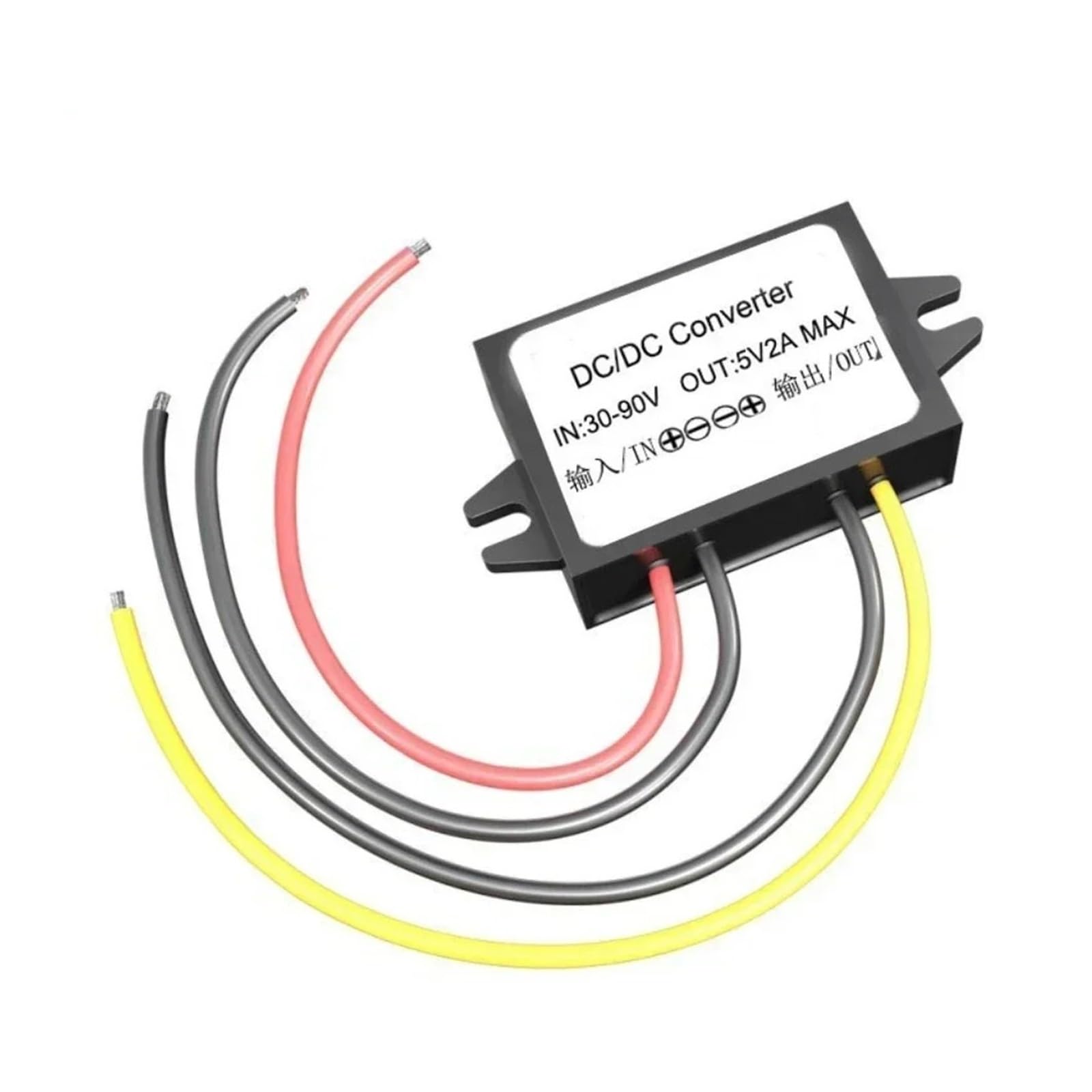PWANUIGTE 48v Converter 12V 24V 36V 48V 60V 72V to 5V 1A-3A DC Step Down Car Power Supply Buck 11-90V to