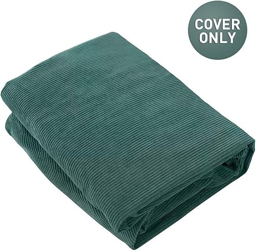 Miniatura 36 de Nobildonna - Funda para silla de puf (relleno sin relleno) de nido de pájaro para niños y adultos. Puf extra grande para almacenamiento de animales