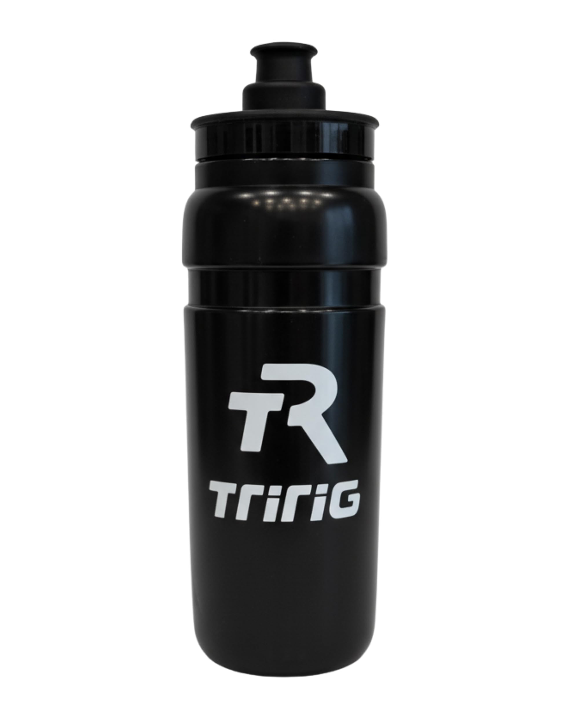 TR Cycling Water Bottles 25 Oz Black Featuring a Watergate Lid for Easy, Leak Proof Access - Fits Standard Bike Cages for Triathlon Bikes, Gym & Outdoor Lightweight Sports Water Bottle 750ml