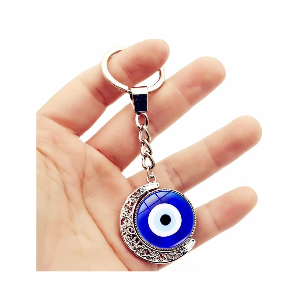SPHINX Evil Eye Keychain – Protective Amulet for Good Luck, Car & Home Decor, Shields Negative Energy, Handcrafted Spiritual Charm, Unique Gift, Stylish Accessory-