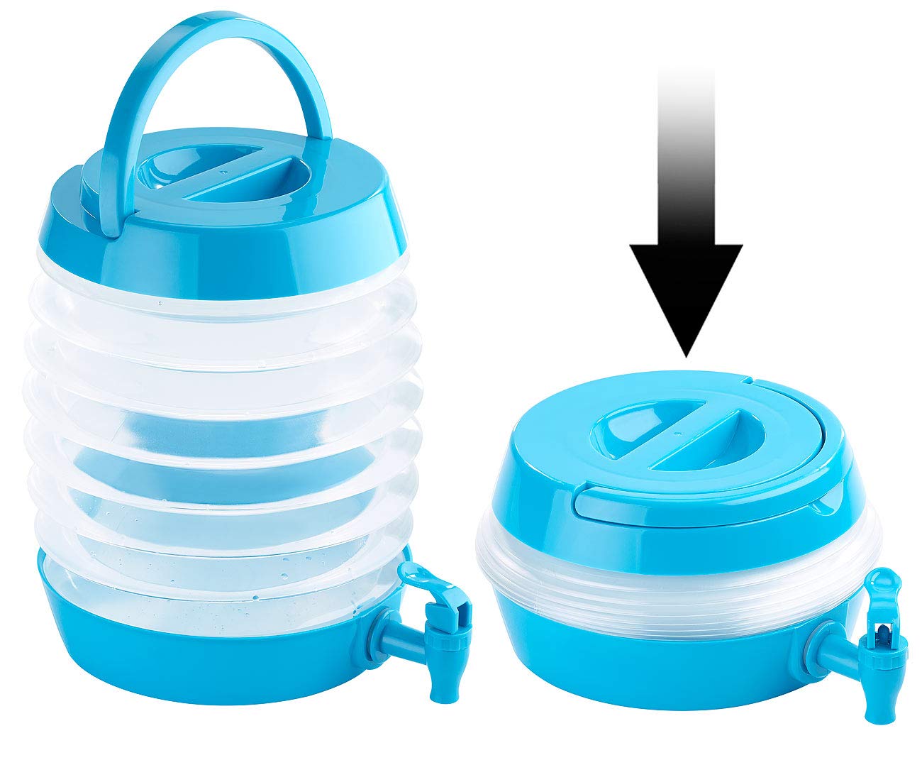 5x Faltbare Wasserkanister 5L - Auslaufsicher Für Camping & Outdoor