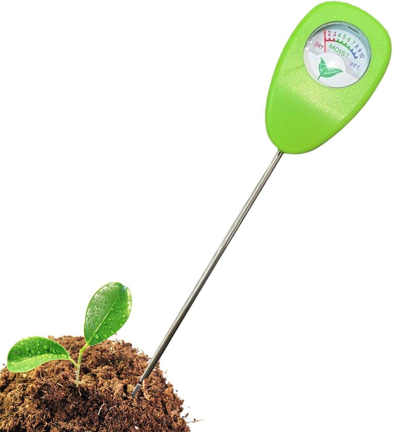 Soil Moisture Meter, Testing Tool, No Battery Needed PH, Sensor In Plants Accurate, Soil Tester For Gardens, Lawns, Farms, Indoor, Outdoor, Easy Use, 9.84x1.18 Inches