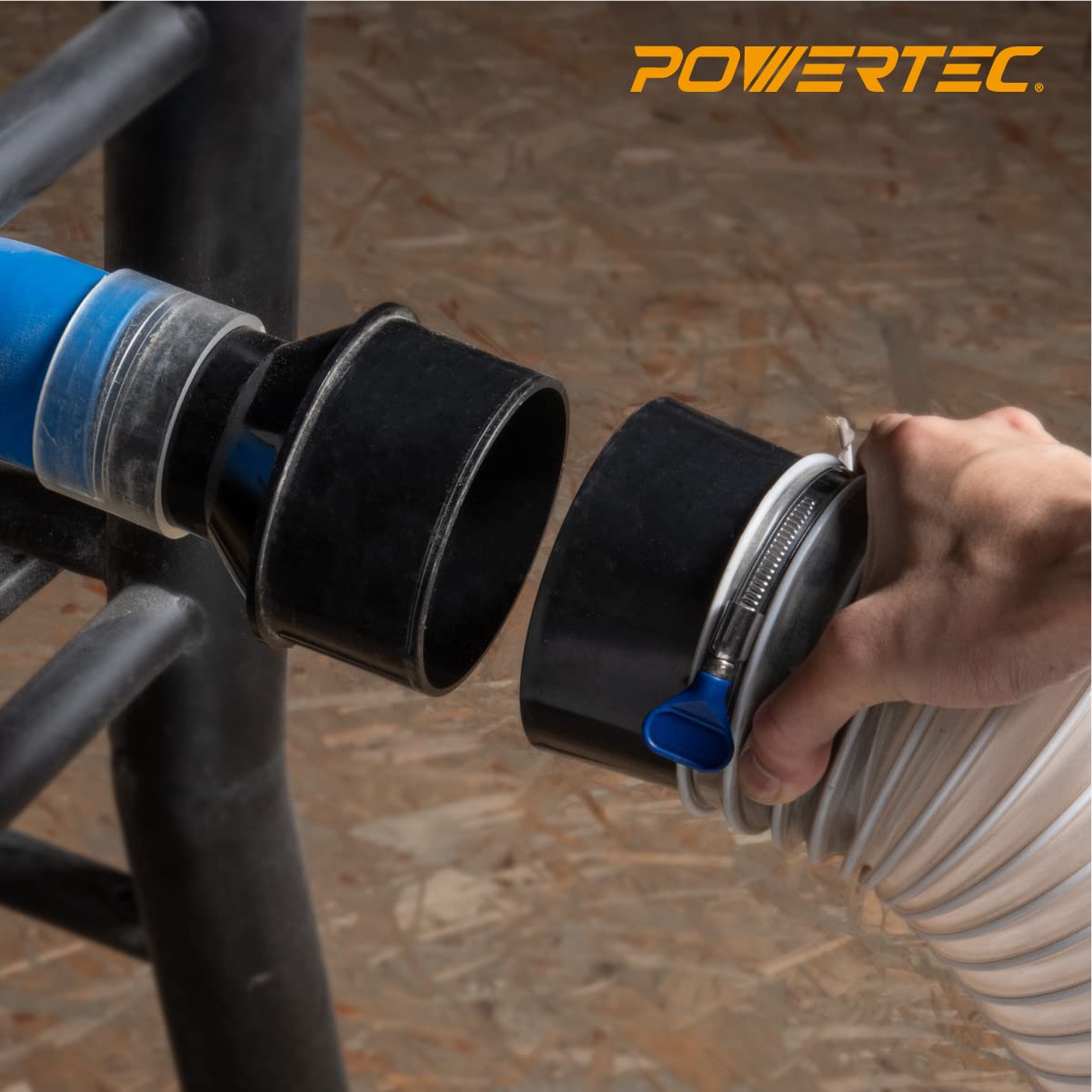 POWERTEC 70112 4-Inch Quick Connect & Disconnect Adapter