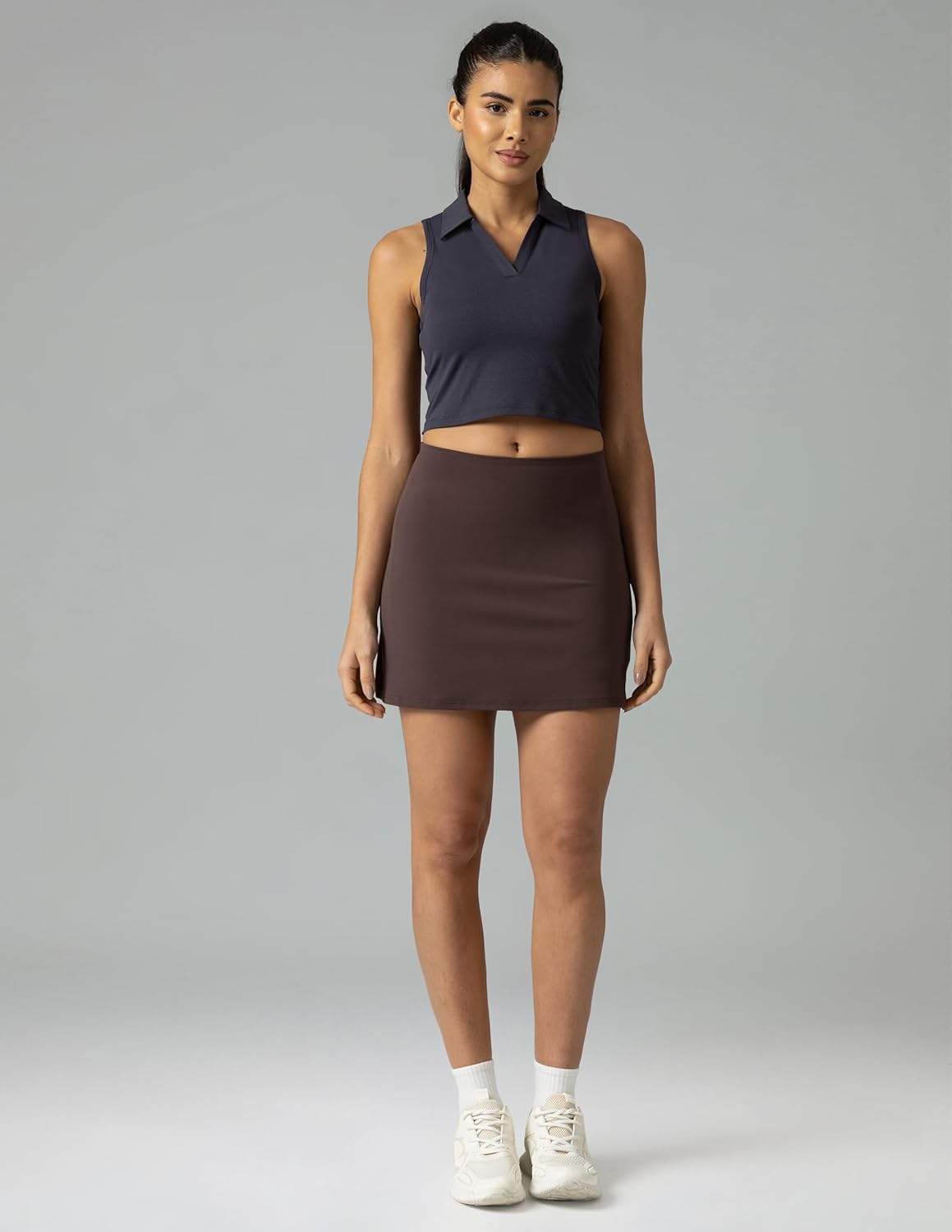 Colorfulkoala Women's Polo Tank Tops Slim-Fit Golf Crop Tops Sleeveless Tennis Casual T-Shirts - Image 7