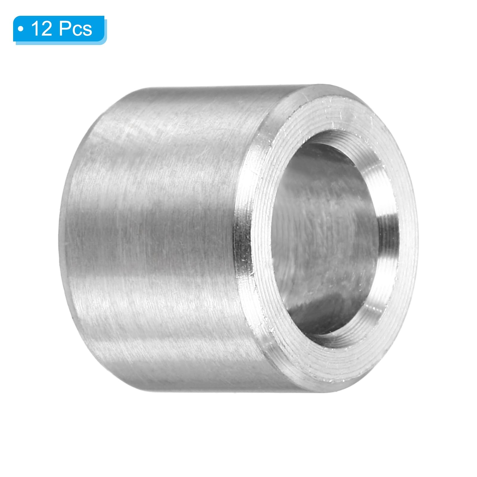 PATIKIL M6 Stainless Steel Spacers, 12Pcs Metal Spacer 6mm ID x 10mm OD x 8mm l Screw Standoff for 1/4" or M6 Screw - Image 3