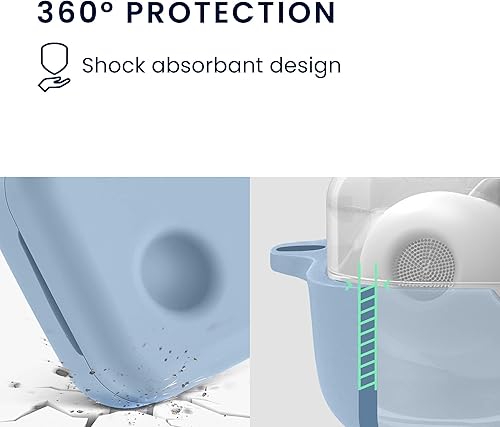 Miniatura 4 de kwmobile Funda compatible con Nothing Ear (1) Case - Funda de silicona para auriculares - Azul claro