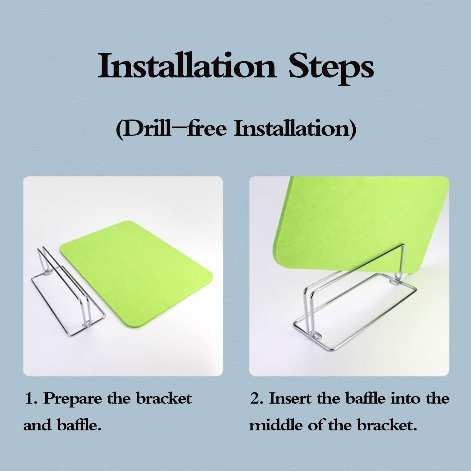 Réduction acoustique du bruit pour bureau et école - Cloison de bureau facile à installer pour réduire les distractions visuelles - Robuste et durable - Travail à domicile