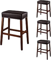 Vista 31 de YISUN Fundas de taburete rectangulares, paquete de 2 fundas elásticas impermeables para asiento de silla de montar, taburetes de bar, sillas de bar