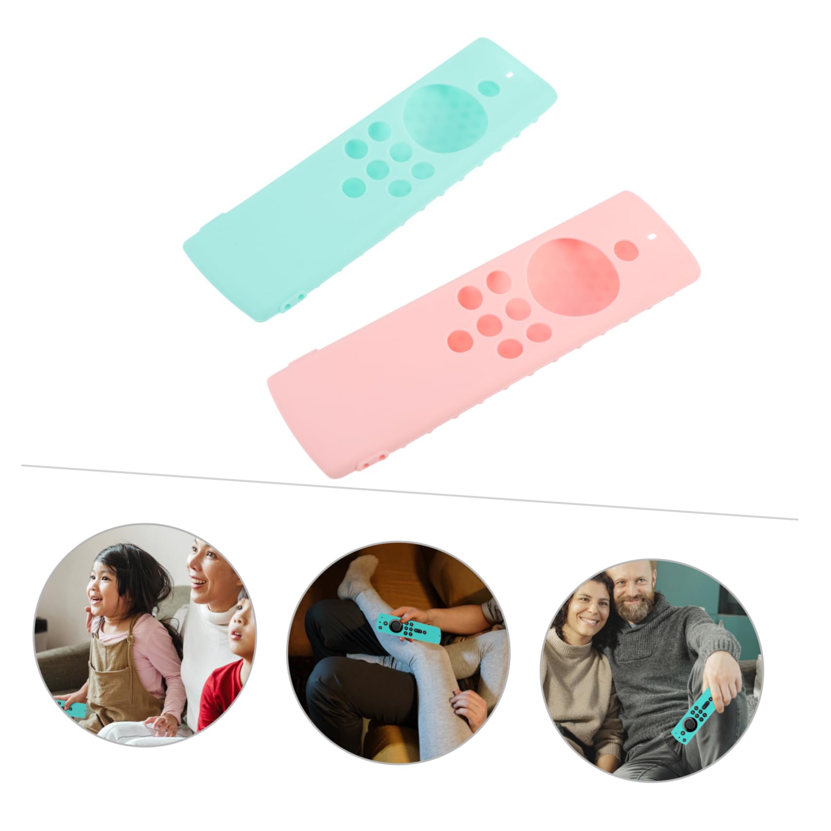 jojofuny 6pezzi Custodia Protettiva Per Telecomando Tv Silicone Compatibile Stick Colori e Protezione Antisgocciolamento e Antiurto Per Telecomandi