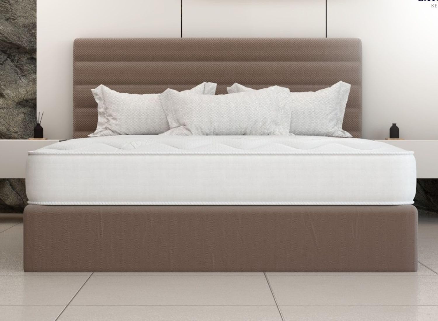 eXtreme comfort ltd Cooltouch Colours White Shorty Mattress - 75x175cm, 18cm deep. Memory Foam and Coil Spring Hybrid, Plush Comfort, UK Made Mattress in a Box