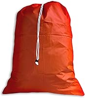 Vista 3 de Bolsa de lavandería grande morada con cordón y cierre de bloqueo