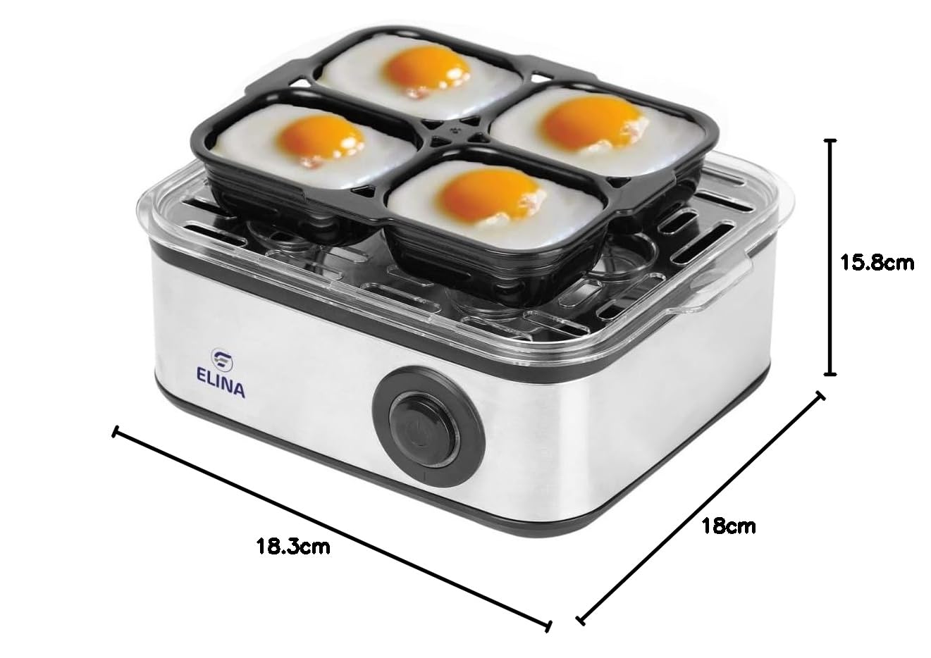 Elina Smart Egg Boiler - Boil 8 Eggs! -8 Elina Smart Egg Boiler - Boil 8 Eggs! -8