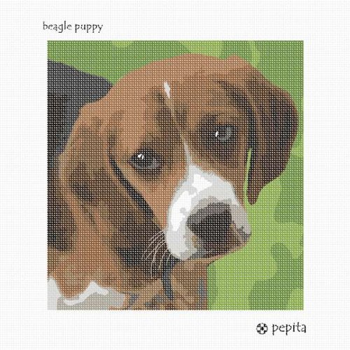 Pepita Needlepoint Canvas: Beagle Puppy, 10