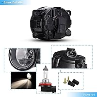 Vista 4 de Ensamble de lámpara de luz antiniebla delantera para Ford, reemplazo 4F9Z-15200-AA, 4F9Z15200AACP, FO2592217, 88358