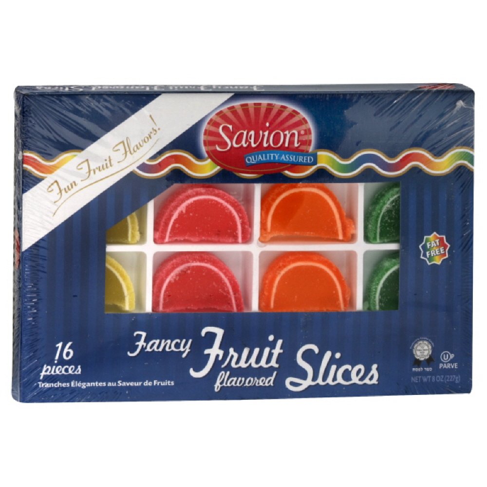 Savion Fruit Slices, Gift Box, Passover, 8-Ounce (Pack of 6)