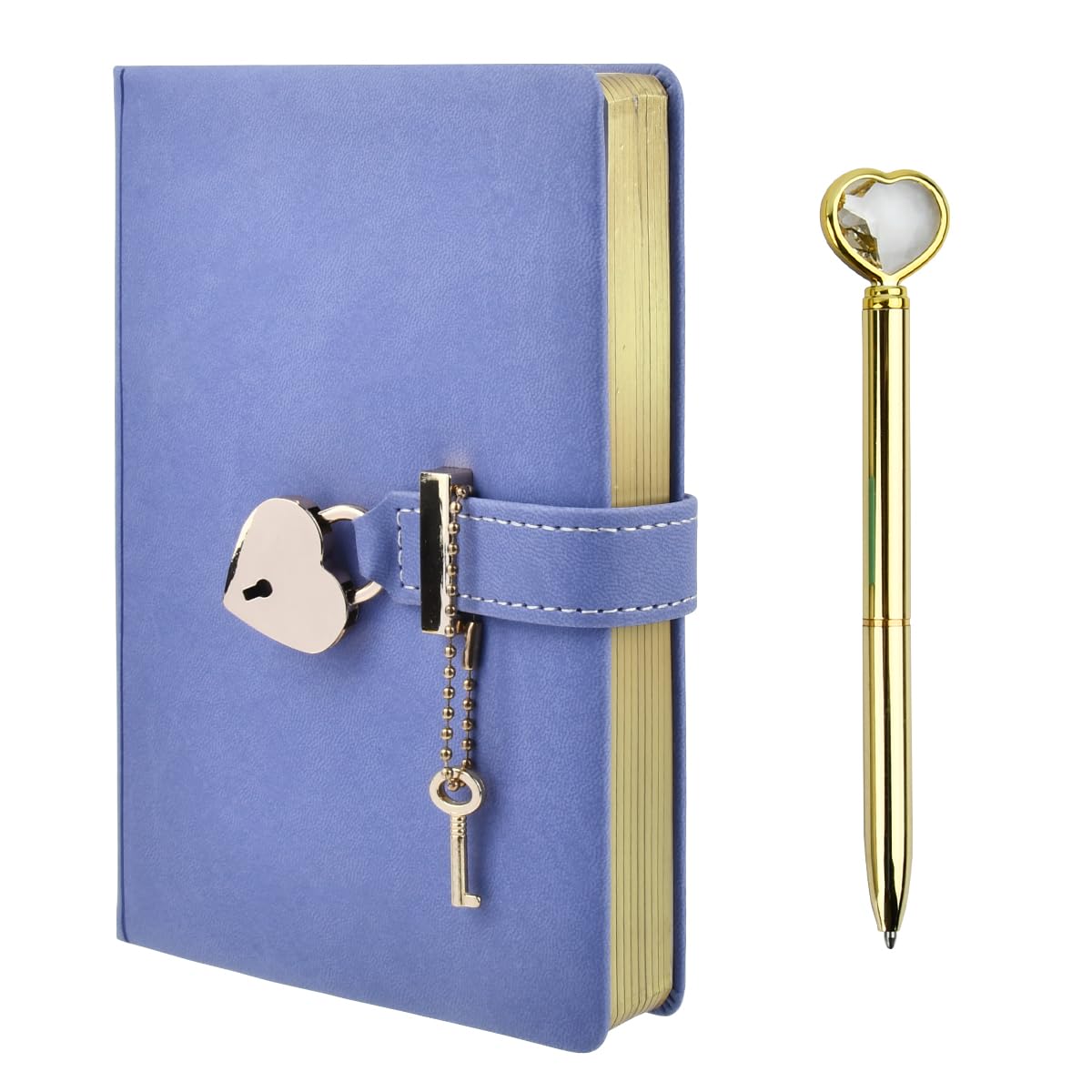 Diary with Lock and Key, Heart Shaped Lock Notebook with Lock, Secret Diary for Girls Lockable Notebook, Girls Diary