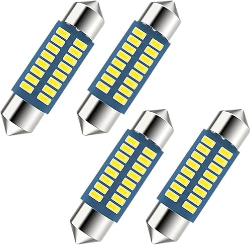 Sylvil 4 bombillas LED para automóvil, 1.41 pulgadas, 1.41 pulgadas, 1.65 pulgadas, 1.65 pulgadas, para interior de automóvil, cúpula de mapa, luces