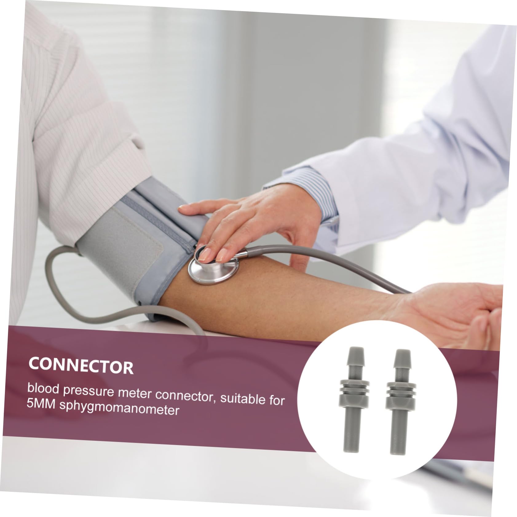 Hemobllo Connettori Per Cinturino Del Bracciale 2 Pezzi, Connettore Per Polsini in Abs Resistente, Accessori Per Misuratori Di Pressione Elettronici, Compatibile Sfigmomanometri Portatili