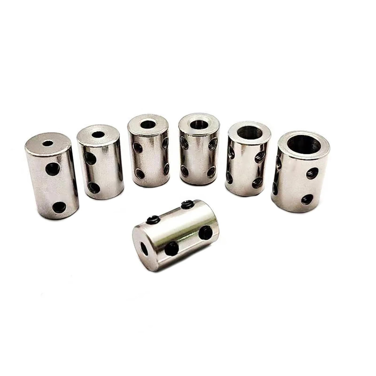 1 pz D14L22/D16L22 Giunto rigido in acciaio Vite fissa Connettore di trasmissione motore Stampante 3D Motore passo-passo Parte Apertura 4X4mm 8X8mm(D14L22 4X5)