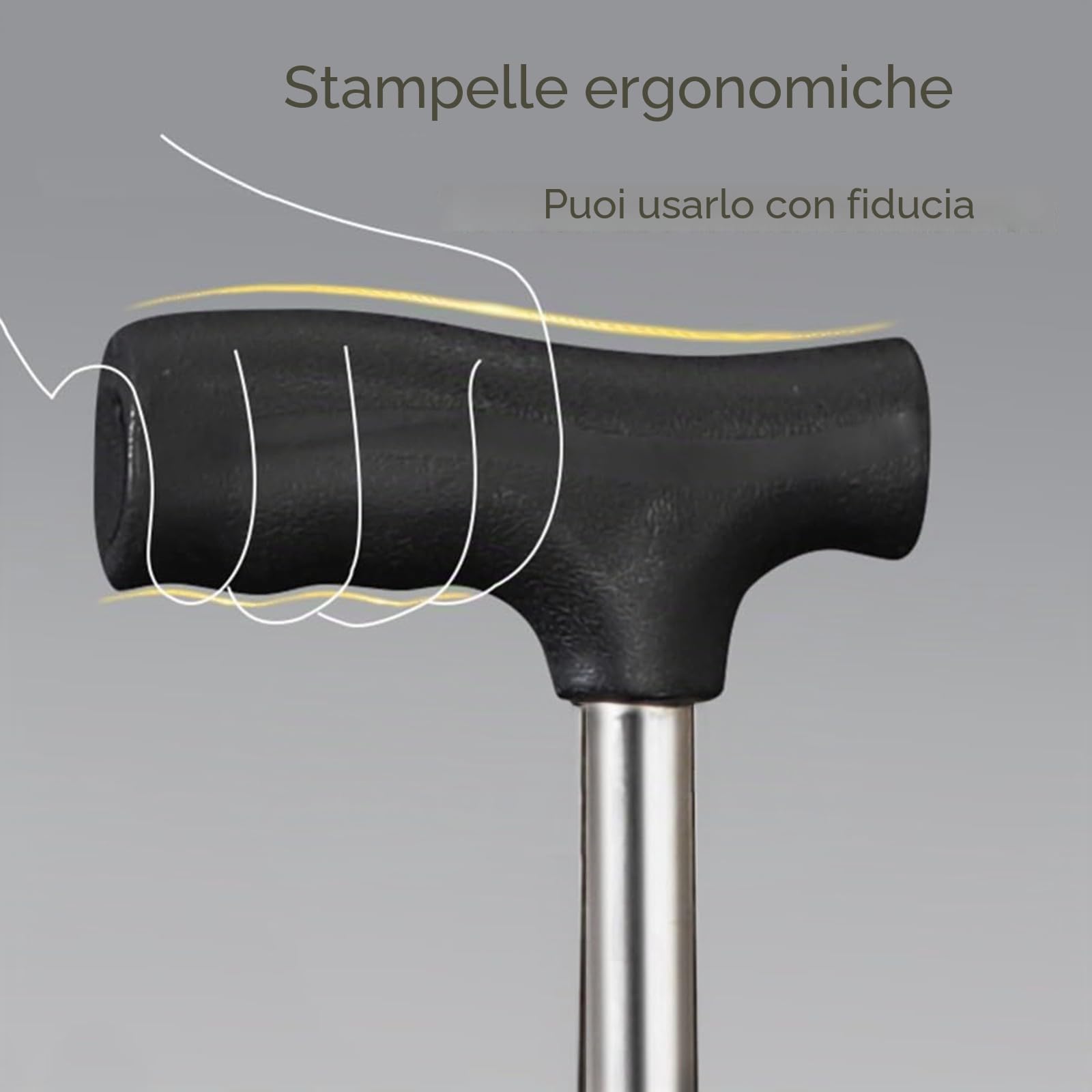 Bastone da passeggio con sedile pieghevole, leggero 150 kg, per anziani, adatto ai viaggi, bastone da passeggio e sgabello 2 in 1, altezza regolabile e design antiscivolo