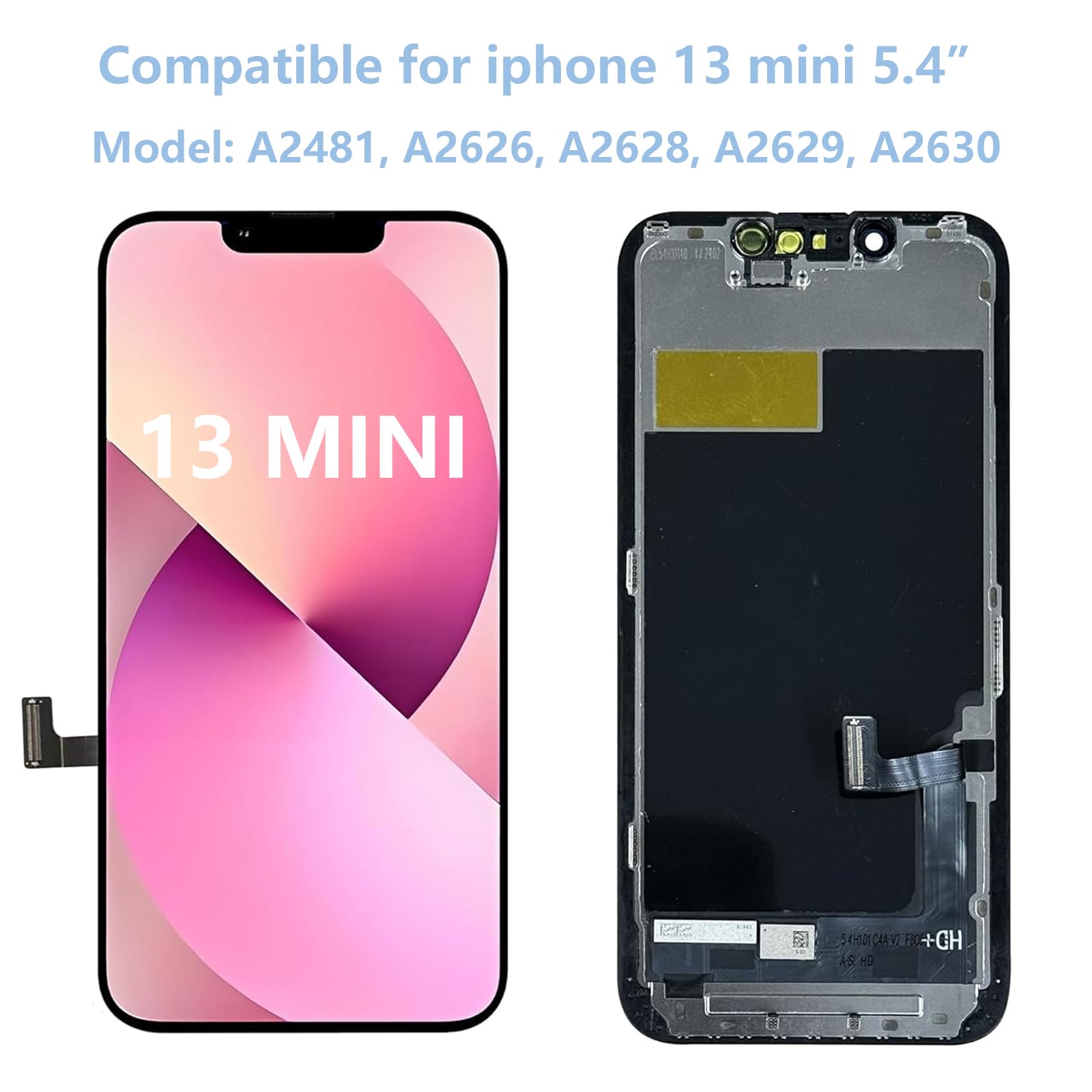 Amazon.co.jp: for iPhone 13 Mini 液晶パネル LCD 画面交換