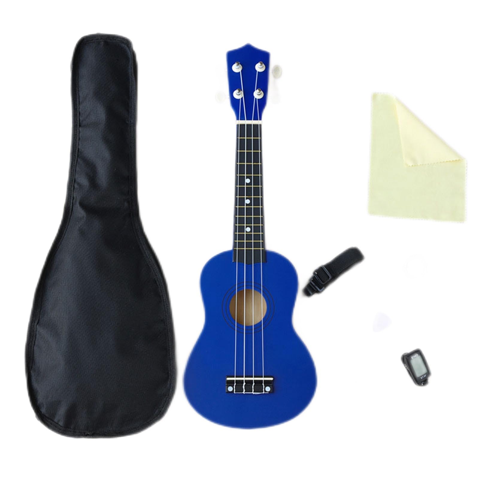 Erwachsenen Ukulele 21-Zoll-Ukulele Anfängerfreundliche Kleine Gitarre Dunkelbraun Tragbares Instrument(10)
