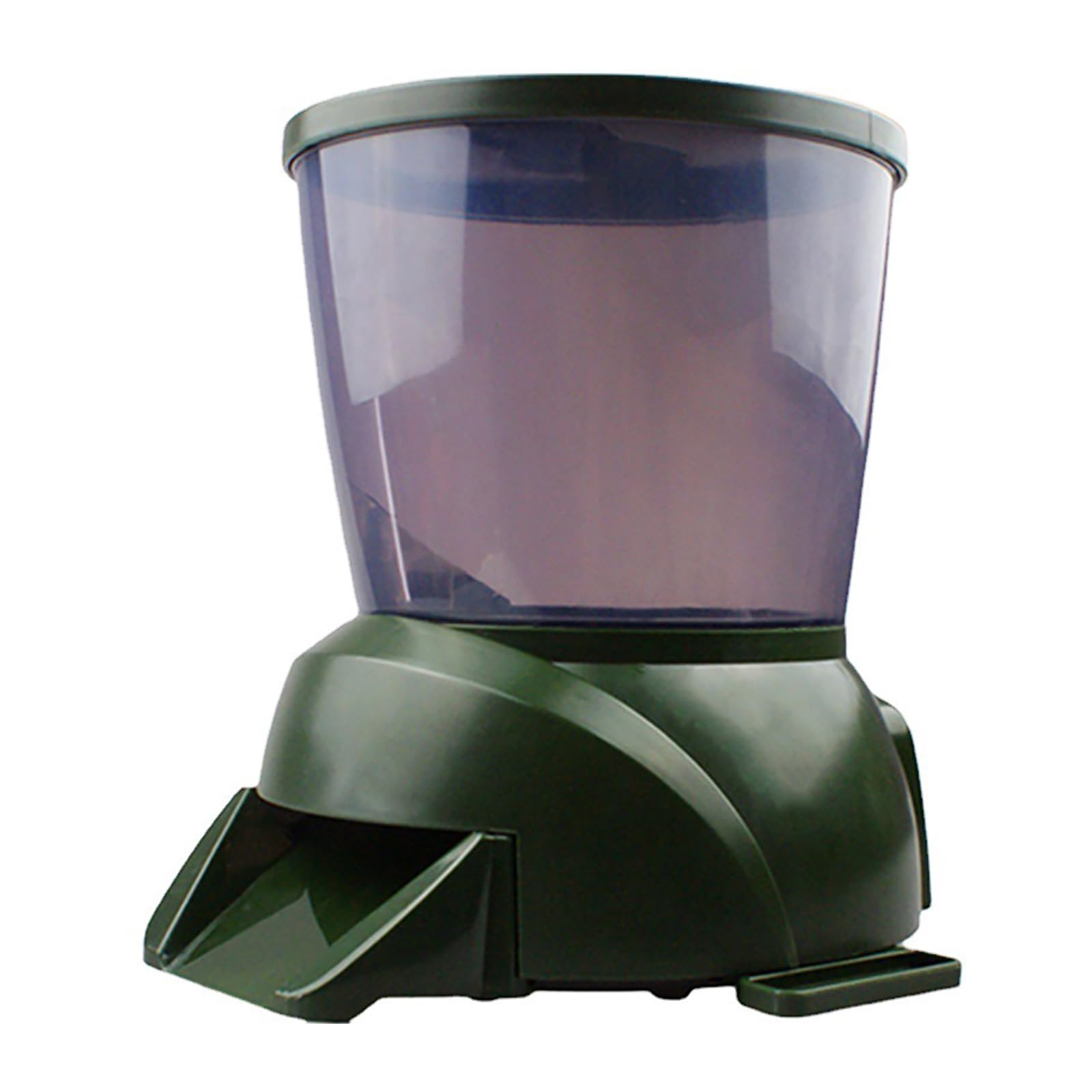 MObyat Distributore Automatico di Mangime per Koi da 4,25 Litri, Resistente alle Intemperie E agli Animali Selvatici, con Secchio Trasparente E Schermo LCD, Ampia Porzione Regolabile, Resistente