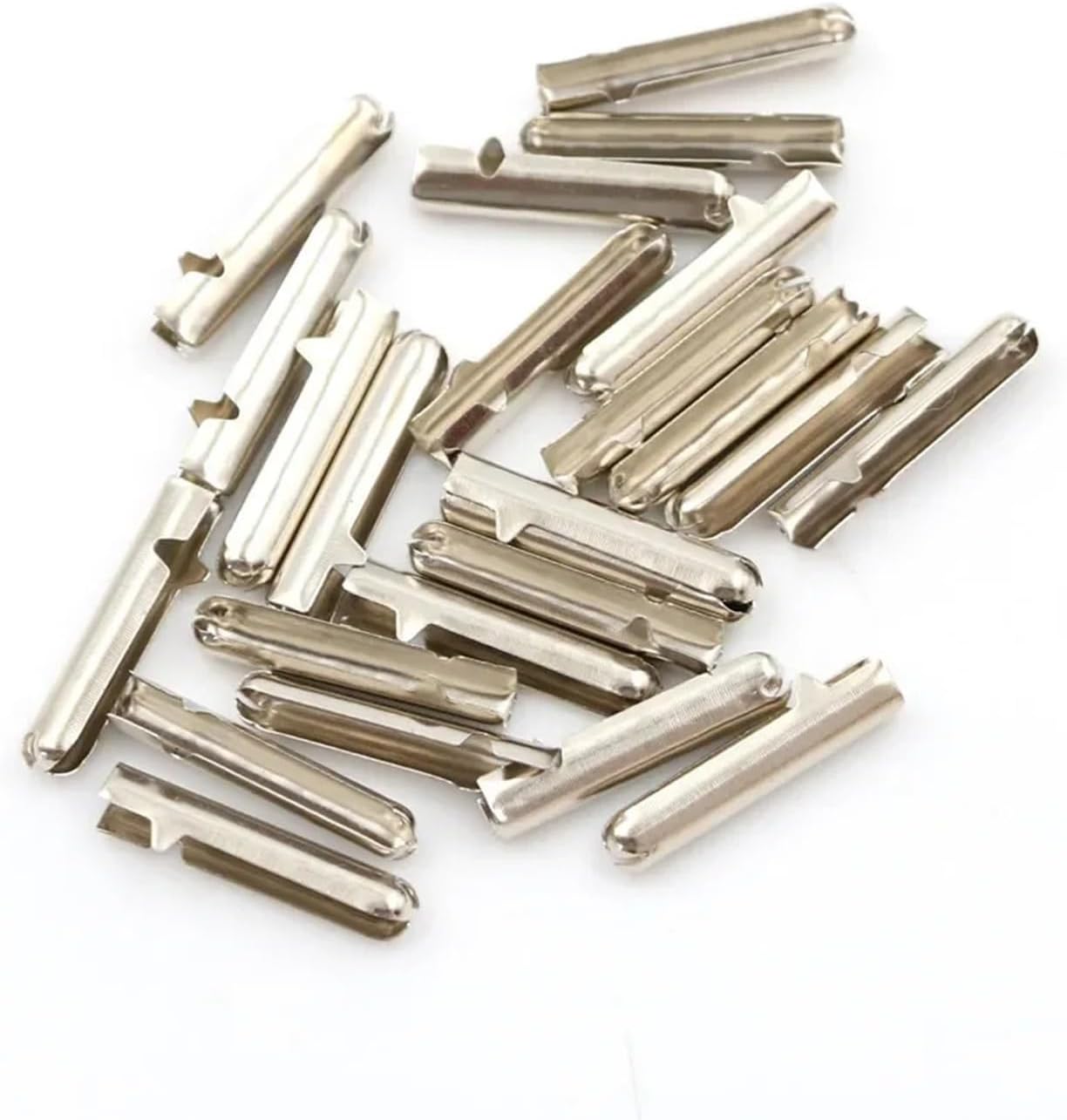 Shoe Lace Ends Tips 500 Pcs Shoelace Head Replacement Aglets – DIY Repair Kit for Shoe Lace Tips, Shoes Rope Tail(Silver)