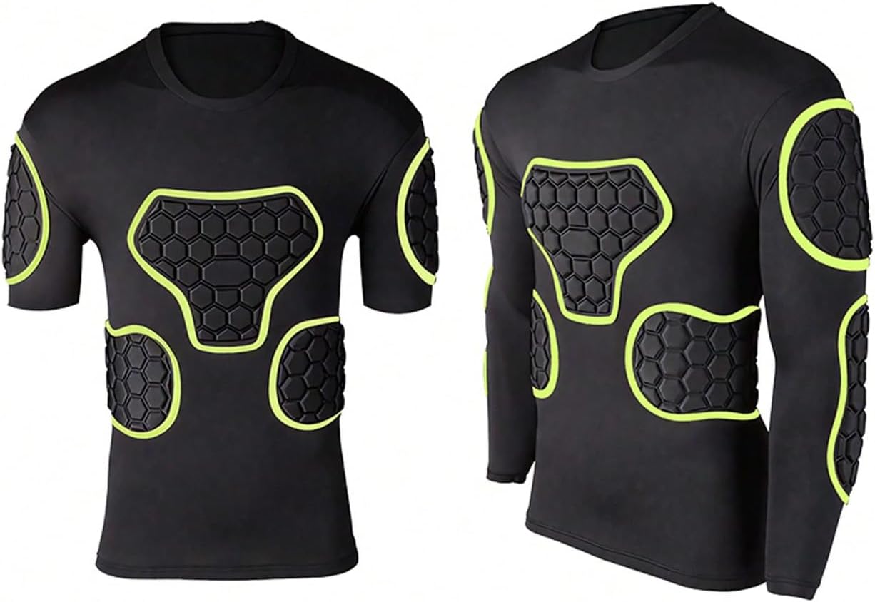 Protective Soccer Training Jersey Long Sleeve Football Goalkeeper Top Polyester Uniform Colorful Short Sleeve Wear - Image 2